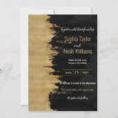 Moderne Schwarz Pinselstriche Abstrakt (Vorderseite)