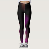 Moderne Schwarz-Rosa-LEGGINGS Leggings (Vorderseite)
