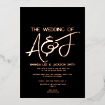 Moderne Schwarz-Rose-Hochzeit