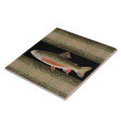 Moderne Schwarz-Rost-Fischer-Geschenk Foreut Fish Fliese (Seite)