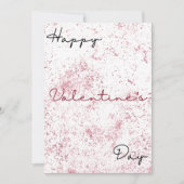 Moderne schwarz-rot-einfache Valentintagskarte Feiertagskarte (Vorderseite)