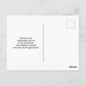 Moderne Schwarz-Rot-Kunst Abstrakt Vielen Dank Postkarte (Rückseite)