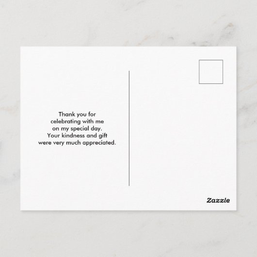 Moderne Schwarz-Rot-Kunst Abstrakt Vielen Dank Postkarte (Rückseite)