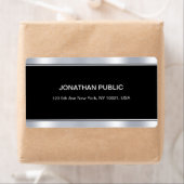 Moderne Schwarz-Silber-Vorlage für Glamour (Insitu)