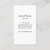 Moderne Schwarz Struktur Gold-Kreis (Imitat) Visitenkarte (Rückseite)