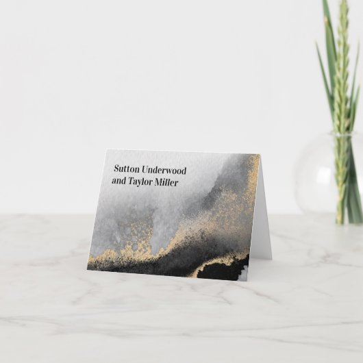 Moderne Schwarz- und Goldfarben (Vorderseite)