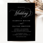 Moderne Schwarz und Weiß einfach alles in einer Ho Einladung