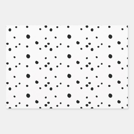 Moderne Schwarz und Weiß frohe Weihnachtskalligrap Geschenkpapier Set (Vorderseite 3)