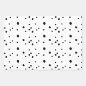 Moderne Schwarz und Weiß frohe Weihnachtskalligrap Geschenkpapier Set (Vorderseite 3)