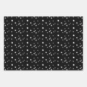 Moderne Schwarz und Weiß frohe Weihnachtskalligrap Geschenkpapier Set (Vorderseite 2)