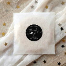 Moderne Schwarz-Weiß-Abschluss-Dankeschön-Geschenk