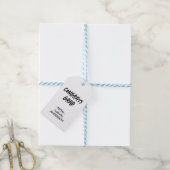 Moderne Schwarz-Weiß-Abschluss Geschenkanhänger (Mit Garn)