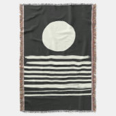 Moderne Schwarz-Weiß-Abstrakte Kunst Decke (Vorderseite Vertikal)