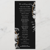 Moderne Schwarz-Weiß-Aquarellblumen Programm (Rückseite)