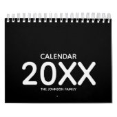 Moderne Schwarz-Weiß-Ausgabe 2026 Kalender (Titelbild)
