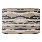 Moderne Schwarz-Weiß-Badewanne mit Badewanne Badematte (Vorderseite)