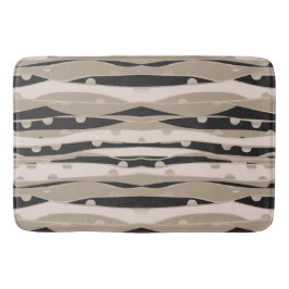 Moderne Schwarz-Weiß-Badewanne mit Badewanne Badematte