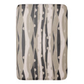 Moderne Schwarz-Weiß-Badewanne mit Badewanne Badematte (Vorderseite Vertikal)