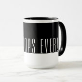 Moderne Schwarz/Weiß Beste POP | POP Ever Tasse (VorderseiteRechts)