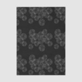 Moderne Schwarz-Weiß-Boho-Chic-Gaisy-Muster  Seidenpapier (Vorderseite)