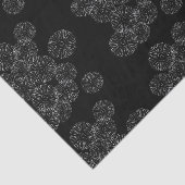 Moderne Schwarz-Weiß-Boho-Chic-Gaisy-Muster  Seidenpapier (Ausschnitt)