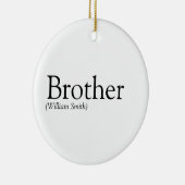 Moderne Schwarz-Weiß-Coole Brüder - Definition Keramik Ornament (Rechts)