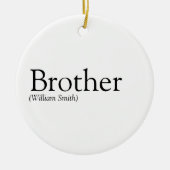 Moderne Schwarz-Weiß-Coole Brüder - Definition Keramik Ornament (Vorne)