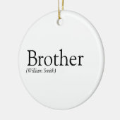 Moderne Schwarz-Weiß-Coole Brüder - Definition Keramik Ornament (Links)