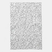 Moderne Schwarz-Weiß-Dalmatiner Handtuch (Vertikal)