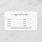 Moderne Schwarz-Weiß-Diamantenkarten Begleitkarte (Rückseite)