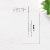 Moderne Schwarz-weiß Earring Display Cards (Schreibtisch)