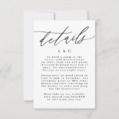 Moderne Schwarz-Weiß-Einfache Hochzeitskarte RSVP Karte (Vorderseite)