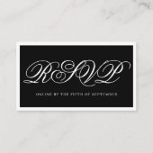 Moderne Schwarz-Weiß-Elegante QR-UAWG Begleitkarte (Vorderseite)