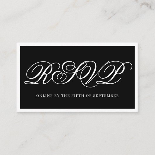 Moderne Schwarz-Weiß-Elegante QR-UAWG Begleitkarte (Vorderseite)