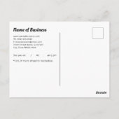 Moderne Schwarz-Weiß-Erinnerung zur Schlichten Ern Postkarte (Rückseite)