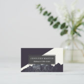 Moderne Schwarz-Weiß-Felsen Kunst Visitenkarte (Stehend Vorderseite)