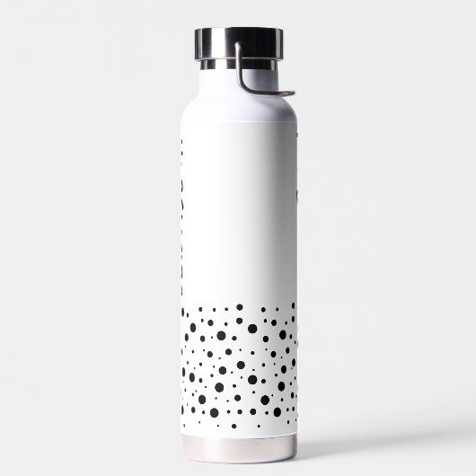 Moderne Schwarz-Weiß-Flasche Trinkflasche (Links)