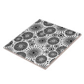 Moderne Schwarz-Weiß-Fliesen Fliese (Seite)