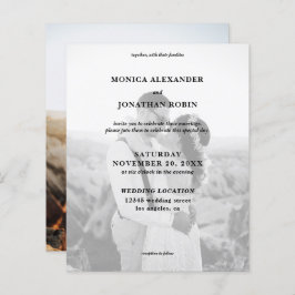 Moderne Schwarz-Weiß-Foto-Hochzeit