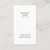 Moderne Schwarz-Weiß-Foto-Social Media Visitenkarte (Rückseite)