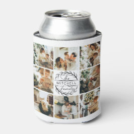 Moderne Schwarz-Weiß-Fotocollage Keepake kann Dosenkühler