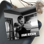 Moderne Schwarz-Weiß-Fotografie Beruflich Quadratische Visitenkarte