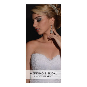 Moderne Schwarz-Weiß-Fotografie-Preisliste Werbekarte