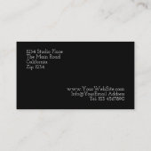 Moderne Schwarz-Weiß-Fotos 4 Visitenkarte (Rückseite)