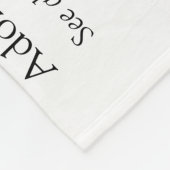 Moderne Schwarz-Weiß-Fun-Definition Fleecedecke (Ecke)