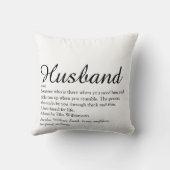 Moderne Schwarz-Weiß-Fun-Definition Kissen (Rückseite)