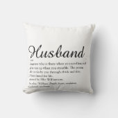 Moderne Schwarz-Weiß-Fun-Definition Kissen (Vorderseite)