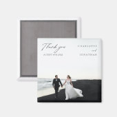 Moderne Schwarz-Weiß-Gastgeschenke Hochzeiten Viel Magnet (Vorderseite/Rückseite)