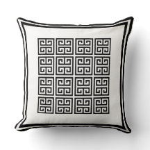 Moderne Schwarz-Weiß-Geometrie griechisches Schlüs