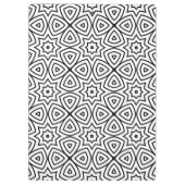 Moderne Schwarz-Weiß-Geometrie-Muster Klemmbrett (Rückseite)